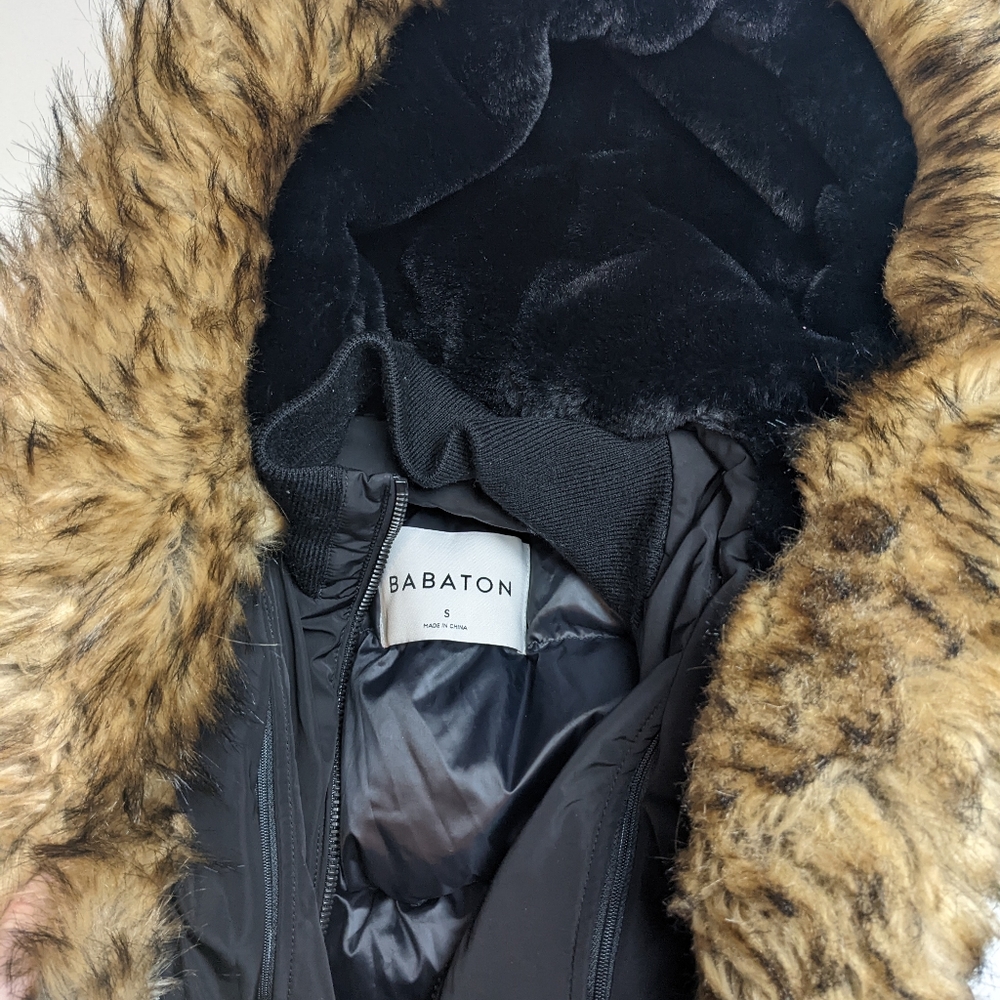 Aritzia Babaton Julian Parka Black Size Small - Picture 3 of 10